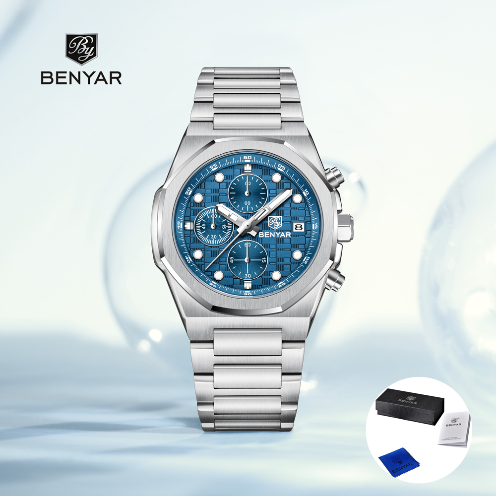 Accessories With Watch - 2025 Nowe męskie zegarki BENYAR Najlepsze