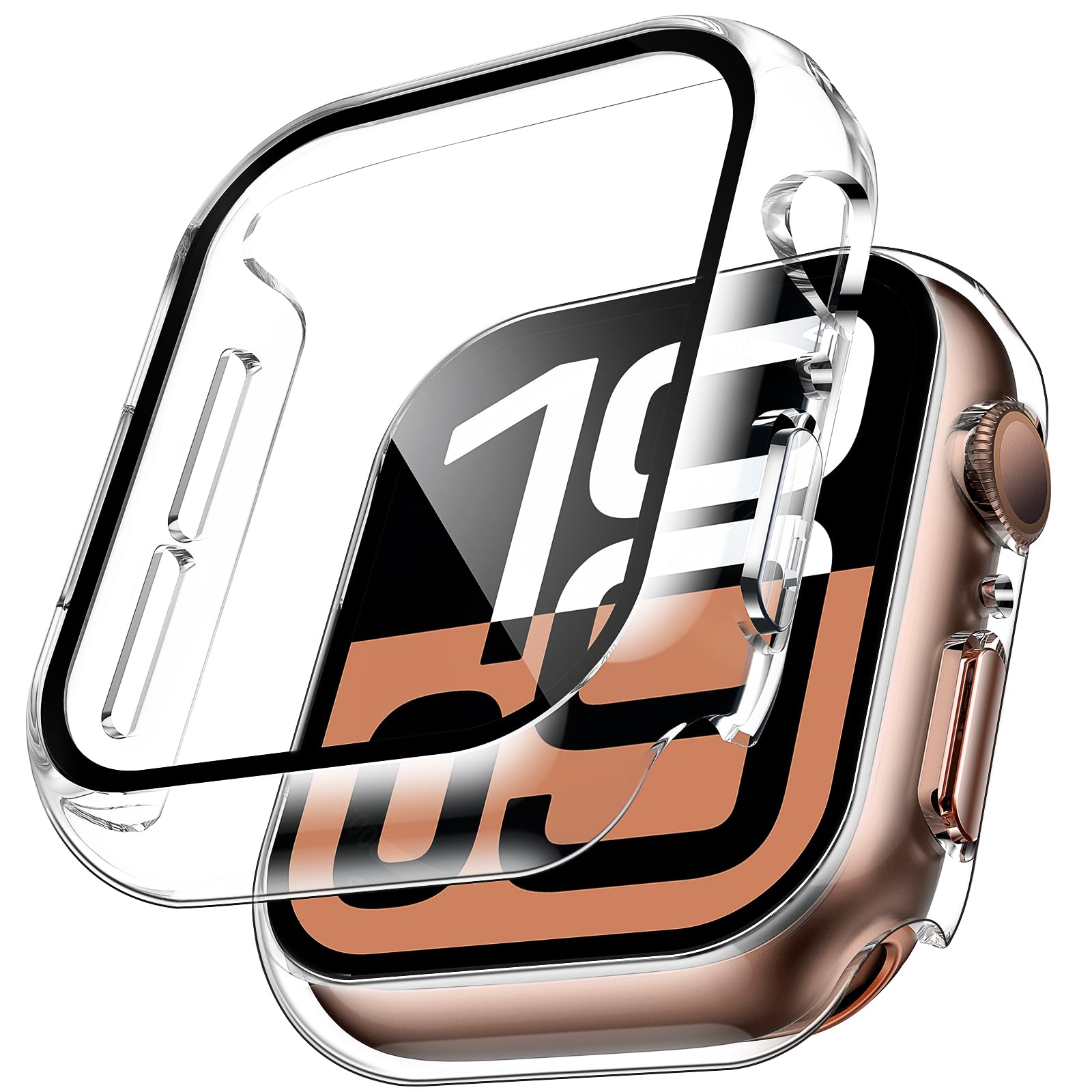 Watch Case Bumper - 2 szt. Szkło Hartowane Etui Ochronne