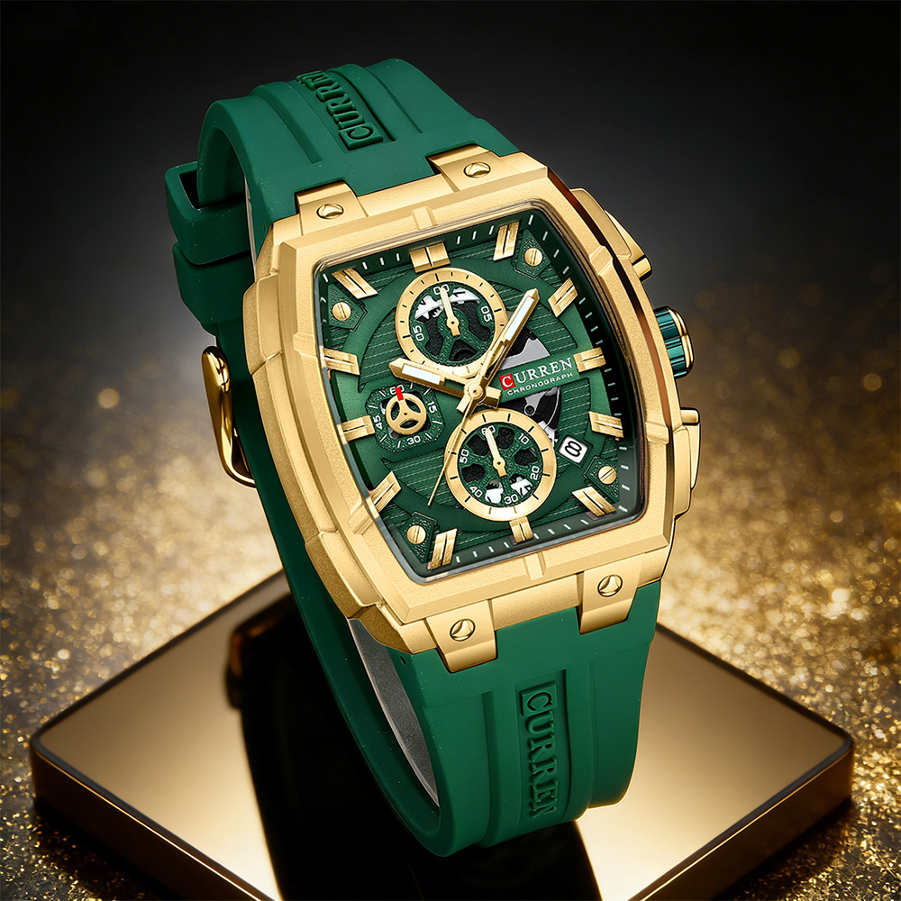 Accessories With Watch - CURREN Luksusowy Zegarek Męski Vintage Sportowy