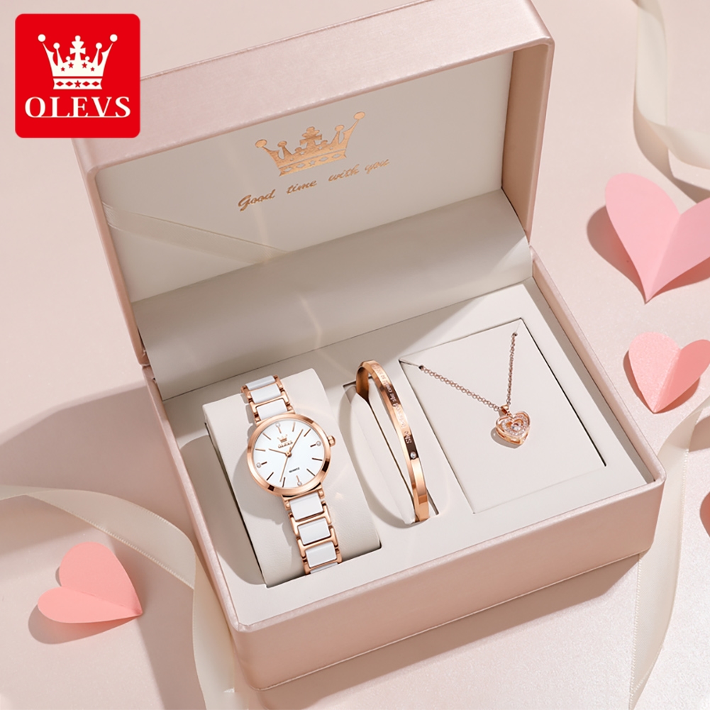 Accessories With Watch - OLEVS Damski Zegarek 5877 Luksusowy Elegancki
