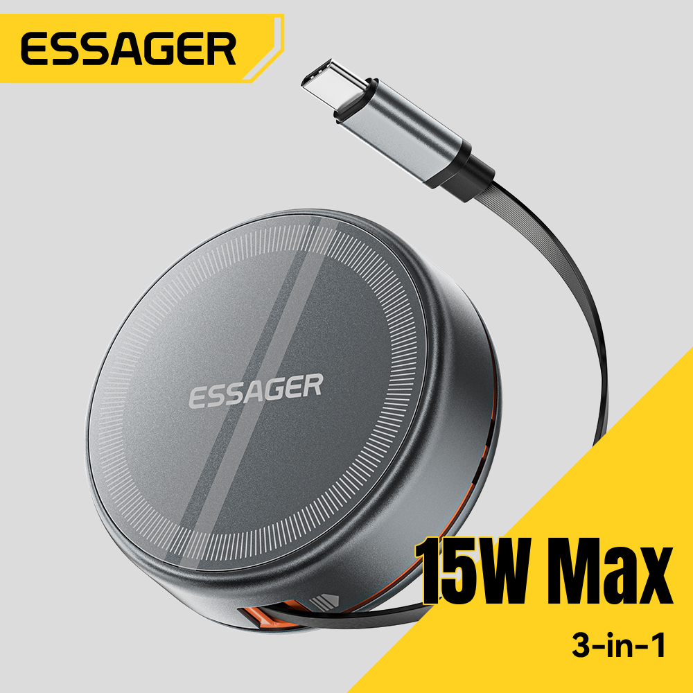Wireless Charger Watch - Ładowarka bezprzewodowa magnetyczna 3 w 1