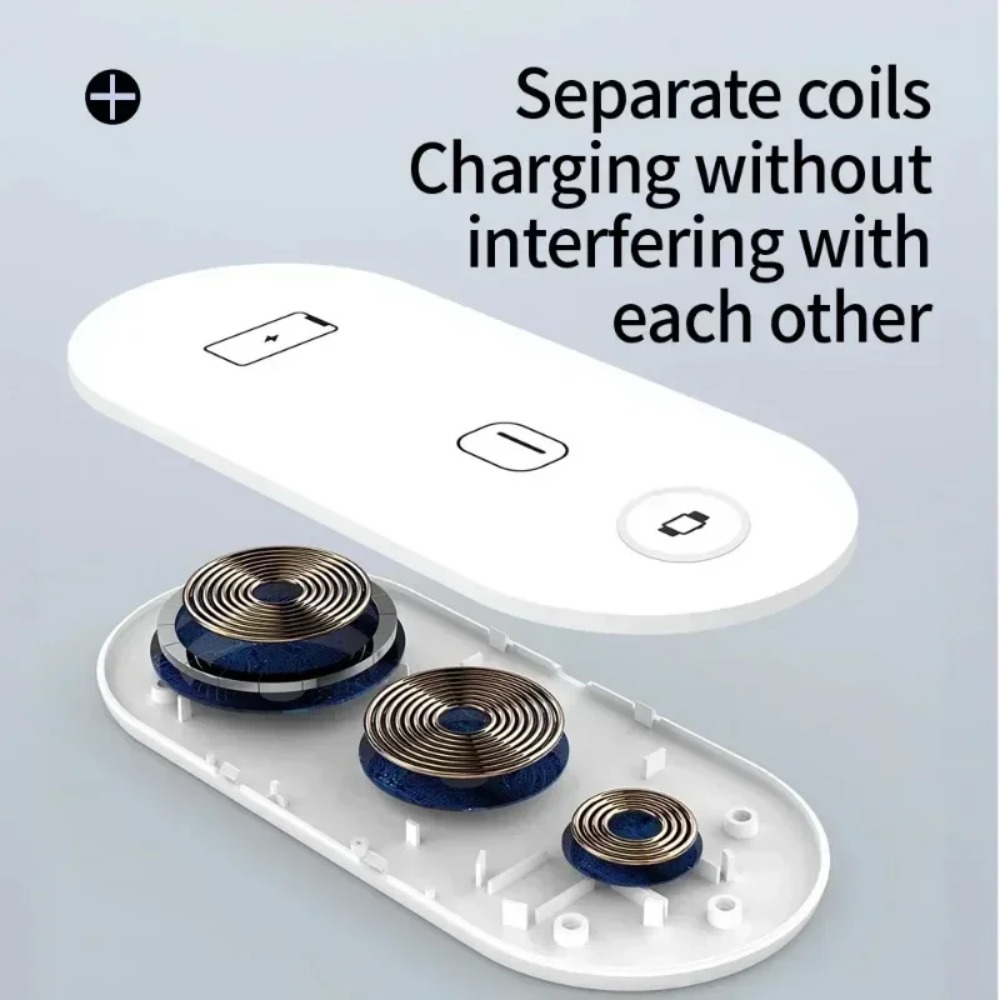 Wireless Charger Watch - Bezprzewodowa ładowarka 3-w-1, szybka stacja dokująca