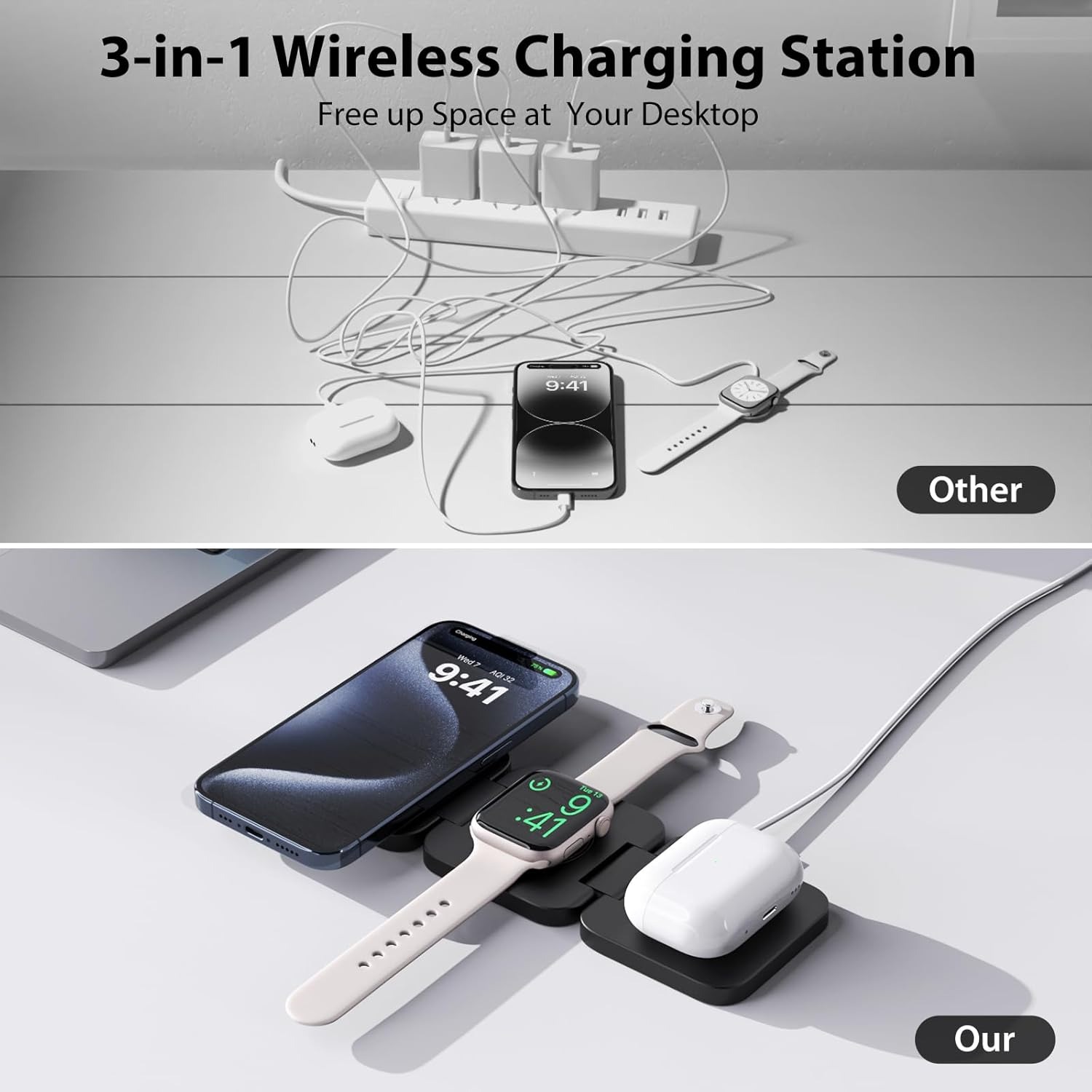 Składana szybka ładowarka bezp – Wireless Charger Watch recenzja i cena