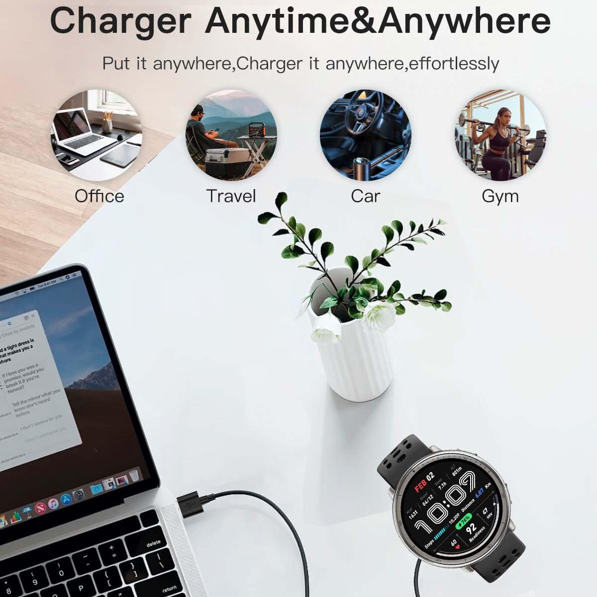 Stacja ładująca do smartwatchó – Amazfit Smartwatch Accessories recenzja i cena