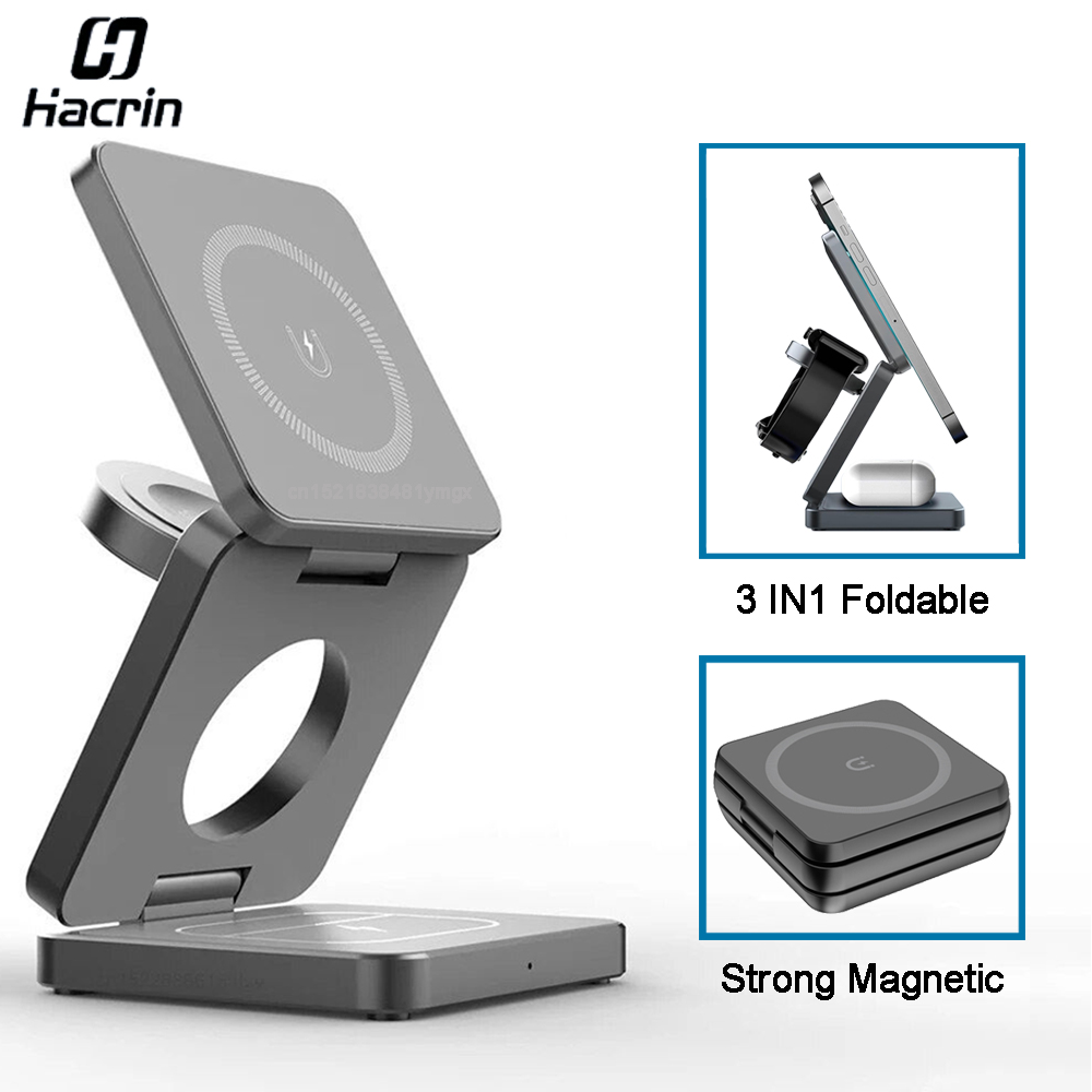 Bezprzewodowa ładowarka 3 w 1  – Wireless Charger Watch recenzja i cena