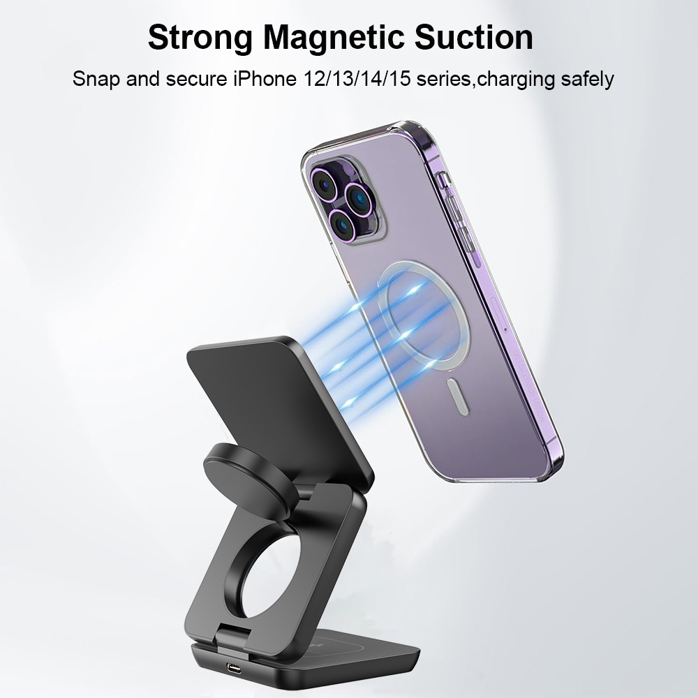 Bezprzewodowa ładowarka 3 w 1  – Wireless Charger Watch recenzja i cena