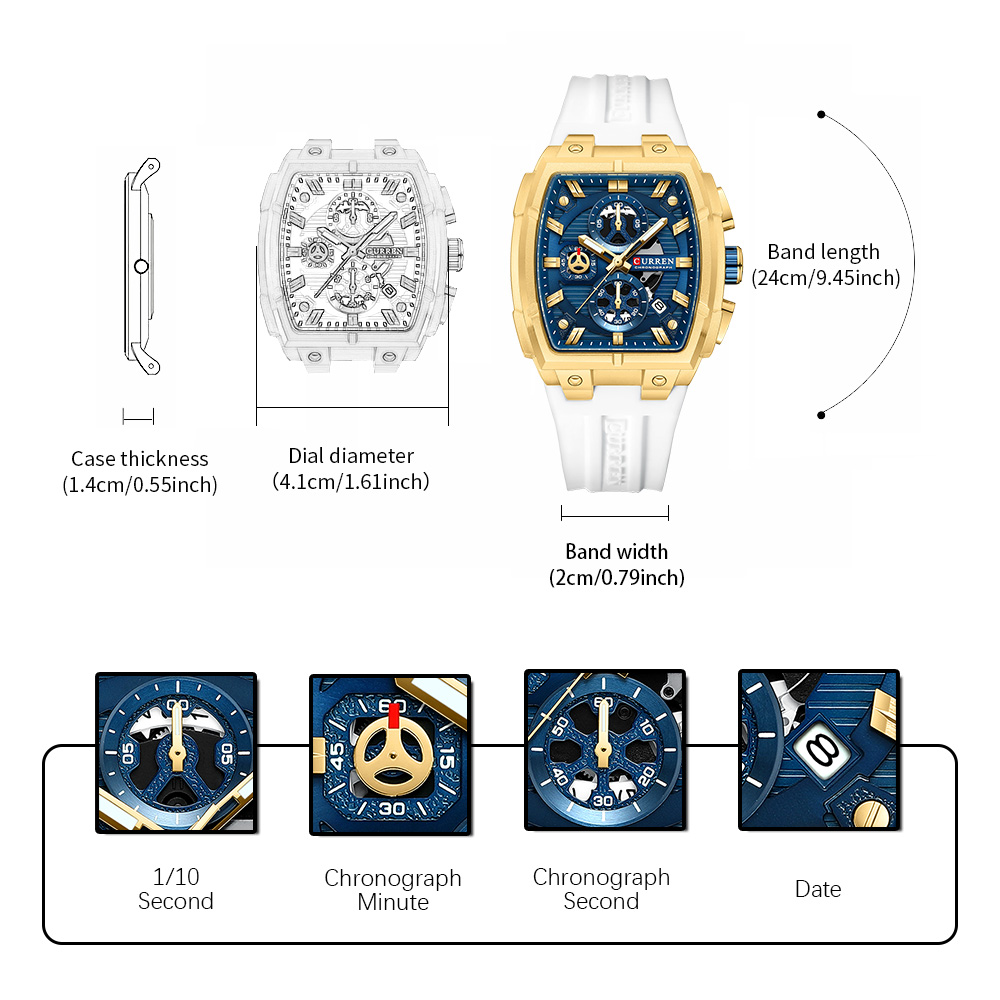 CURREN Luksusowy Zegarek Męski – Accessories With Watch recenzja i cena