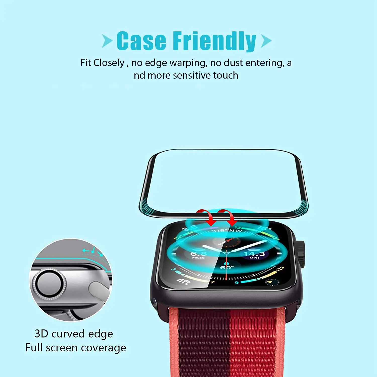 Folia ochronna 3D ze szkła har – Watch Case Bumper recenzja i cena