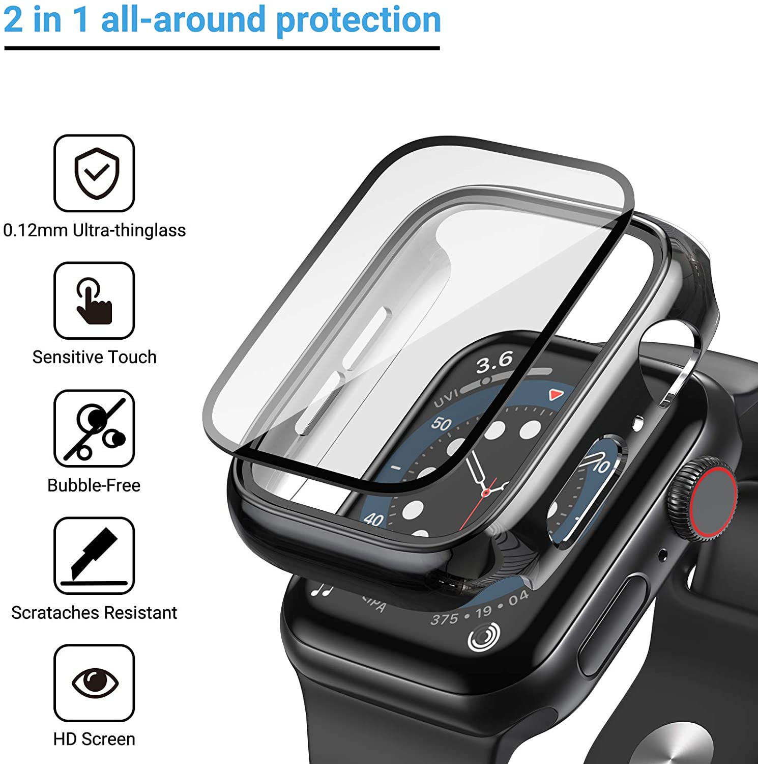 Szkło + osłona do etui Apple W – Smartwatch Band Accessories recenzja i cena