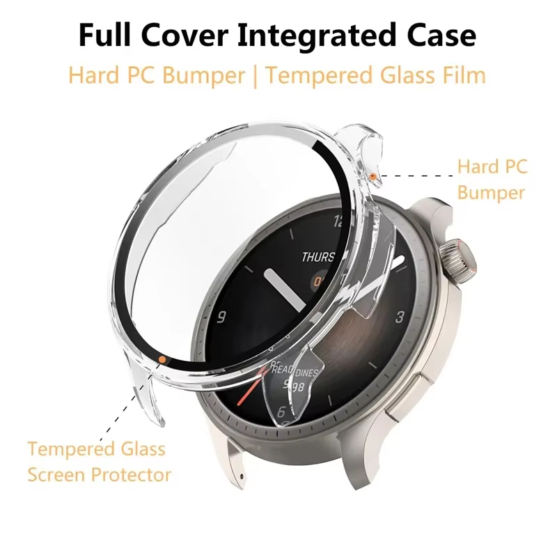 Etui ze szkła hartowanego do s – Amazfit Smartwatch Accessories recenzja i cena
