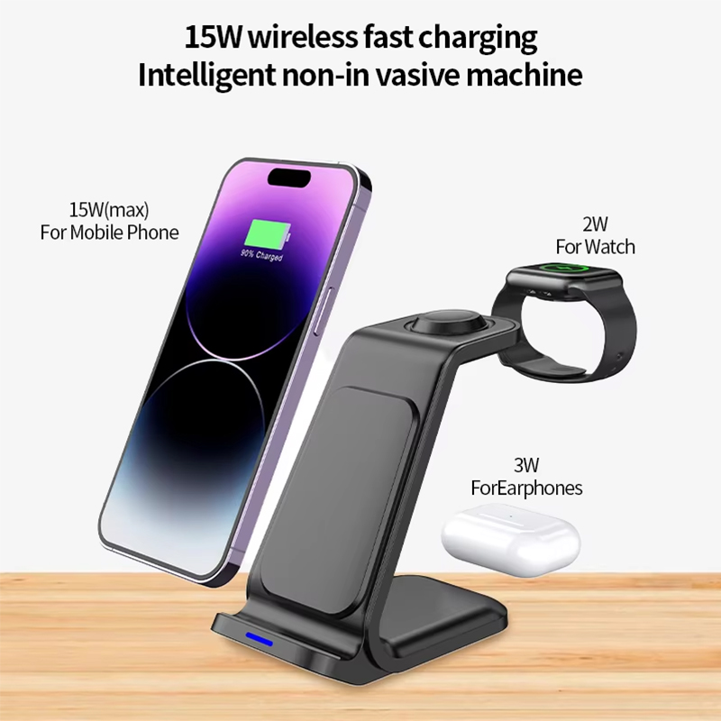 Stacja ładująca 3 w 1 bezprzew – Wireless Charger Watch recenzja i cena